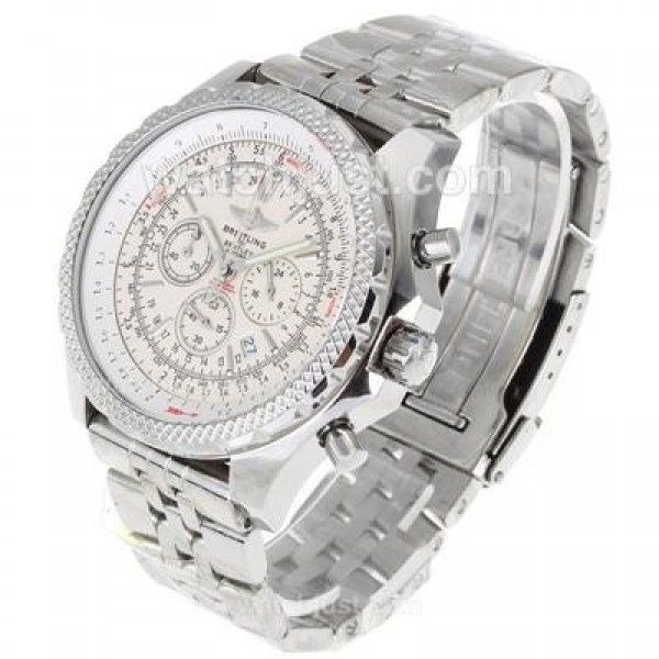 Breitling for Bentley Motors Working Chronograph with White Dial