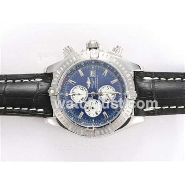 Breitling Chronomat Evolution Working Chronograph with Blue Dial