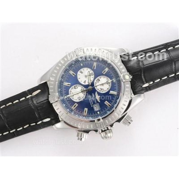 Breitling Chronomat Evolution Working Chronograph with Blue Dial