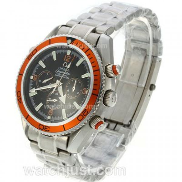Omega Seamaster Planet Ocean Automatic Black Dial with Orange Bezel