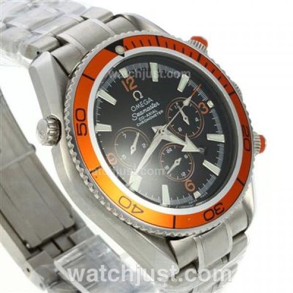Omega Seamaster Planet Ocean Automatic Black Dial with Orange Bezel