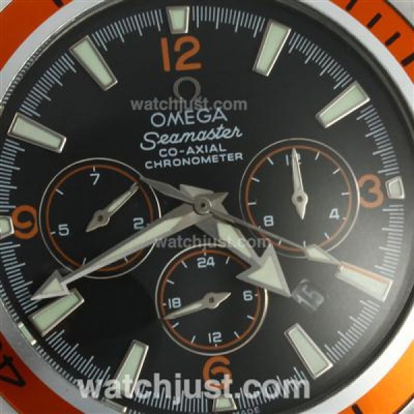 Omega Seamaster Planet Ocean Automatic Black Dial with Orange Bezel