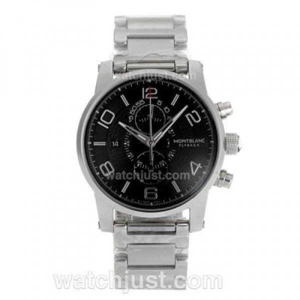 Montblanc Flyback Working Chronograph with Black Dial S/S