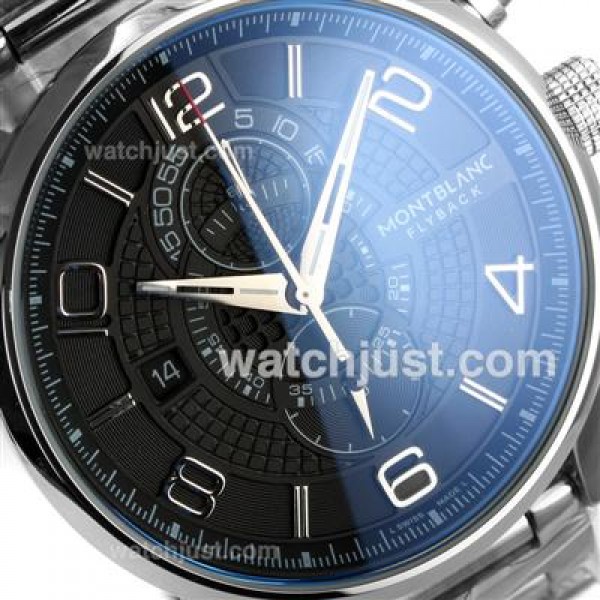 Montblanc Flyback Working Chronograph with Black Dial S/S
