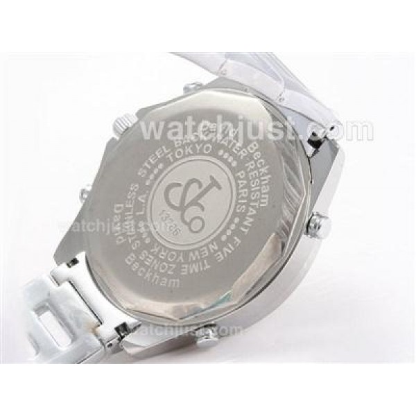 Jacob & Co Classic Five Time Zone Diamond Bezel with White Dial