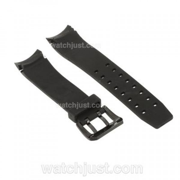 Bvlgari Black Rubber Strap with PVD Buckle