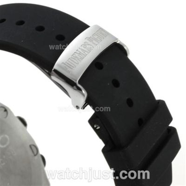 Audemars Piguet Royal Oak Working Chronograph with Black Dial-Rubber Strap