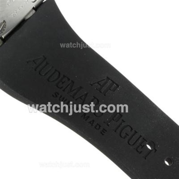 Audemars Piguet Royal Oak Working Chronograph with Black Dial-Rubber Strap