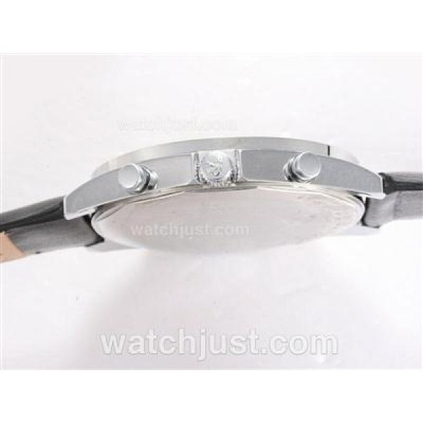 Jacob & Co Classic Five Time Zone Diamond Bezel with Black Dial and Strap