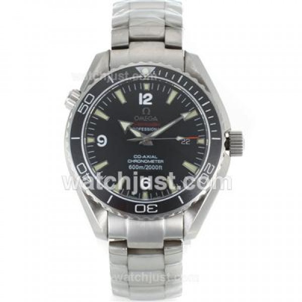 Omega Seamaster Co-Axial Swiss ETA 2836 Movement Ceramic Bezel with Black Dial-S/S