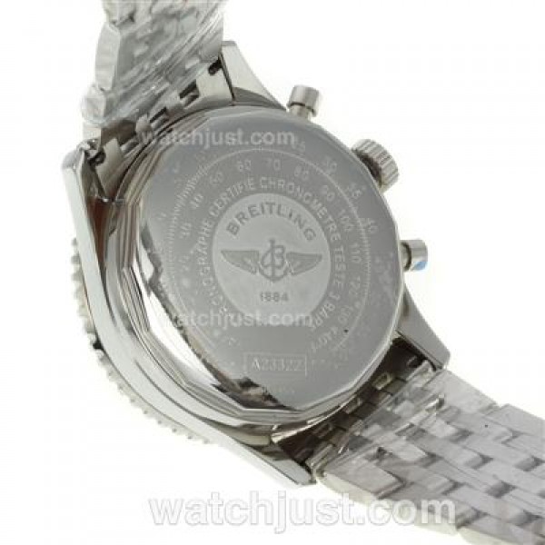 Breitling Navitimer Chronograph Swiss Valjoux 7750 Movement with White Dial
