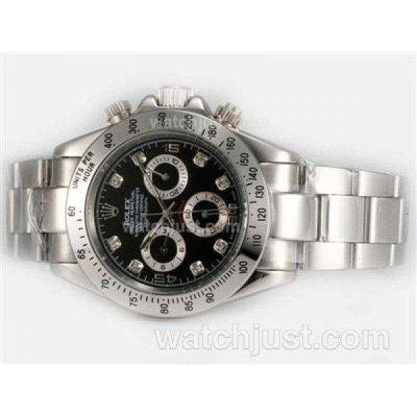 UK Best Quality Rolex Daytona 116509-0055 Replica Watches With Black Dials For Sale