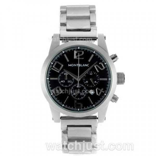 Montblanc Time Walker Working Chronograph with Black Dial