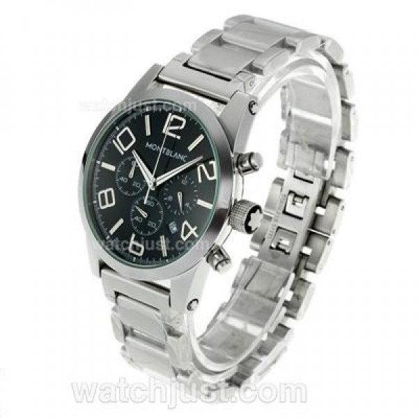 Montblanc Time Walker Working Chronograph with Black Dial