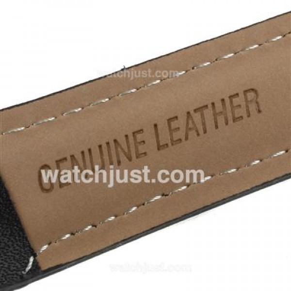 Jacob & Co Classic Five Time Zone Diamond Bezel and Dial-Black Leather Strap
