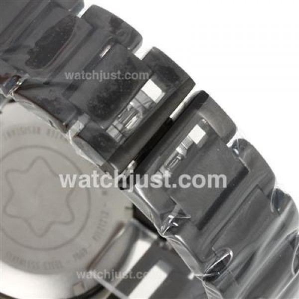 Montblanc Flyback Working Chronograph Full PVD with Black Dial