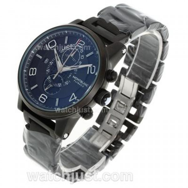 Montblanc Flyback Working Chronograph Full PVD with Black Dial