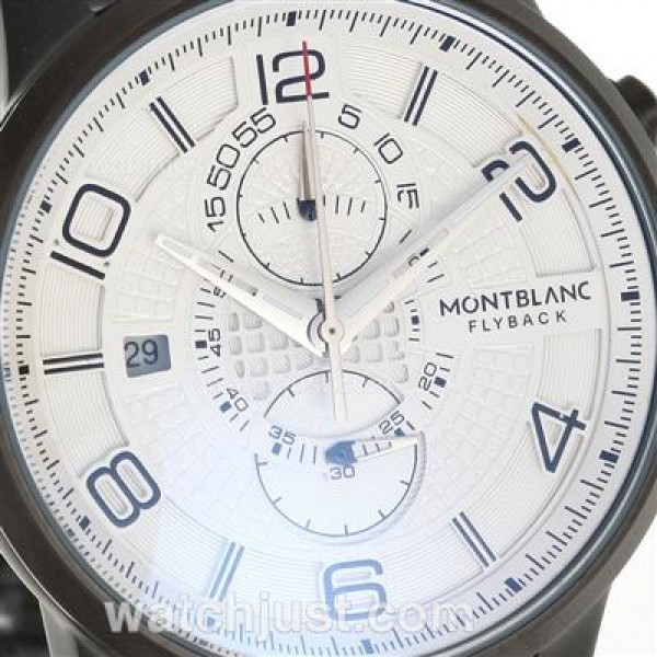 Montblanc Flyback Working Chronograph Full PVD with White Dial