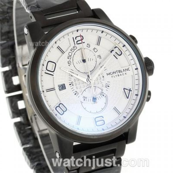 Montblanc Flyback Working Chronograph Full PVD with White Dial