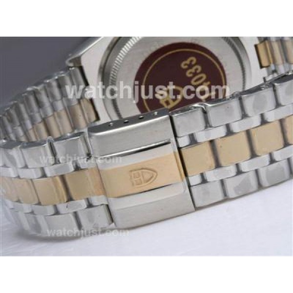 Tudor Prince Date Automatic Two Tone with Diamond Bezel-Golden Dial