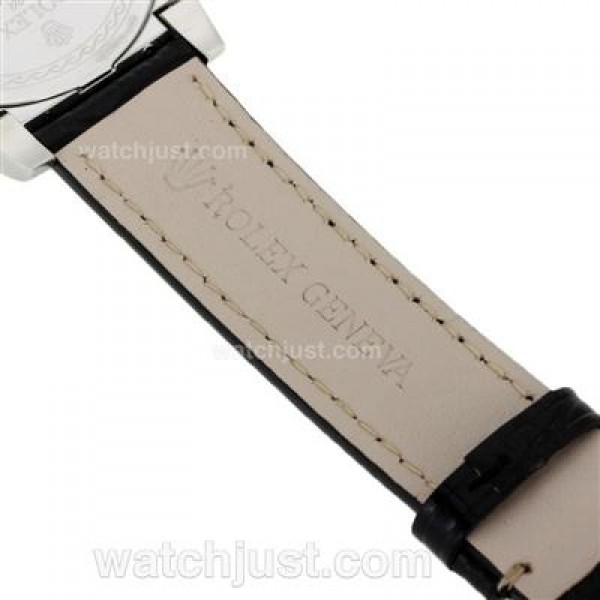 High End Rolex Cellini Replica Watches With Black Dials For Men