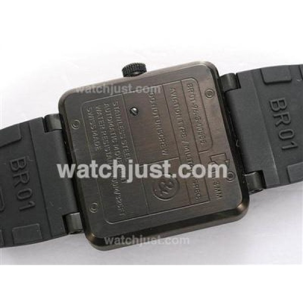 Bell & Ross BR 01-94 Chronograph Swiss ETA Movement PVD Casing with Blue Marking-Rubber Strap 46x46mm
