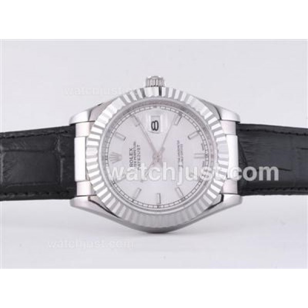 High Quality Rolex Datejust Fake Watches With White Dials For Sale