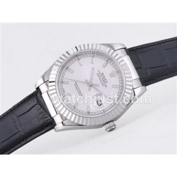 High Quality Rolex Datejust Fake Watches With White Dials For Sale
