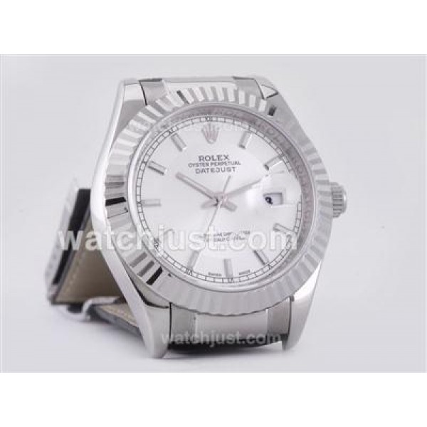 High Quality Rolex Datejust Fake Watches With White Dials For Sale