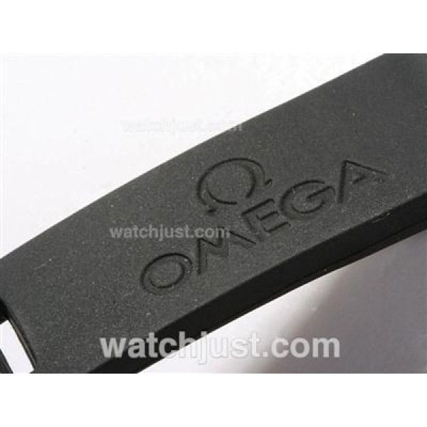 Omega Seamaster Planet Ocean Automatic Black Dial with Orange Bezel-Rubber Strap