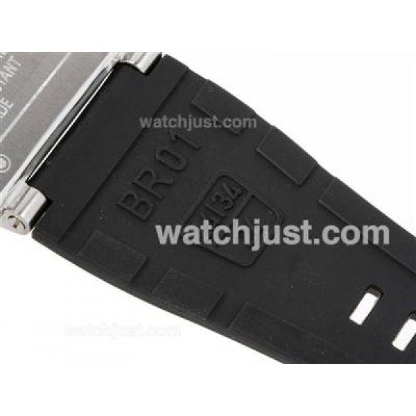 Bell & Ross BR 01-94 Working Chronograph with Black Dial-Rubber Strap 46x46mm