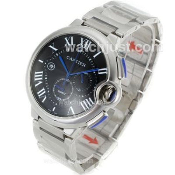 Cartier Ballon bleu de Cartier Working Chronograph with Black Dial-S/S