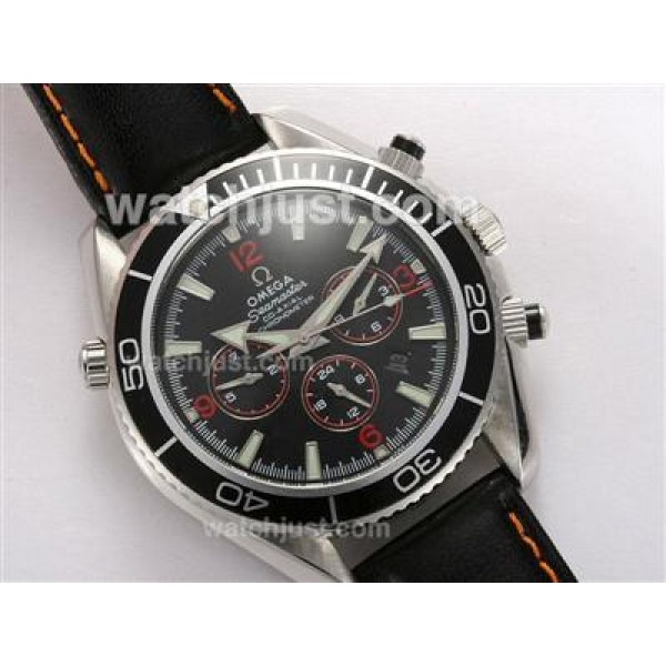 Omega Seamaster Planet Ocean Automatic with Black Bezel and Dial
