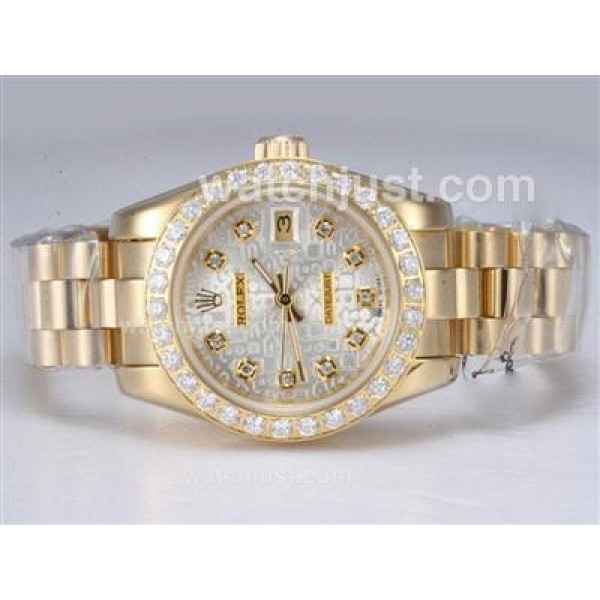 Top Quality Rolex Datejust Replica Watches With Golden Dials For Sale