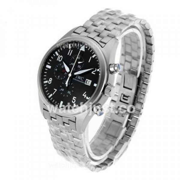 IWC Saint Exupery Working Chronograph with Black Dial S/S