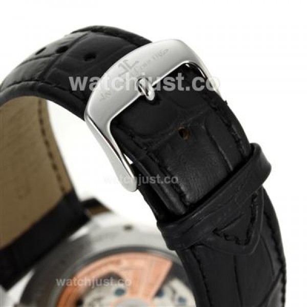Jaeger-Lecoultre Master Control Automatic with Black Dial-Leather Strap