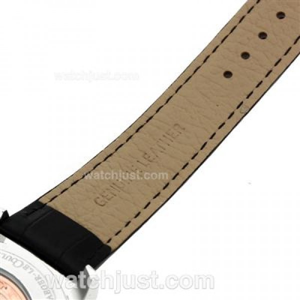 Jaeger-Lecoultre Master Control Automatic with Black Dial-Leather Strap