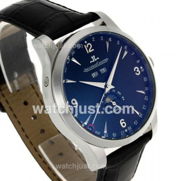 Jaeger-Lecoultre Master Control Automatic with Black Dial-Leather Strap