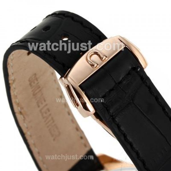 Omega Seamaster Automatic Rose Gold Case with White Dial-Same Chassis As Swiss Version-High Quality