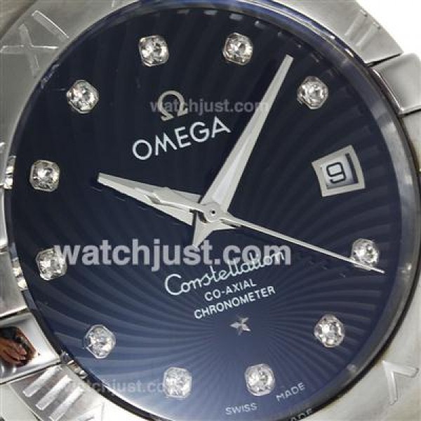 Best 1:1 Omega Constellation Fake Watches With Black Dials For Men