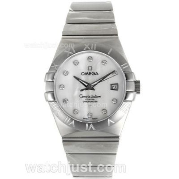 Best Quality Omega Constellation Replica Watches With White Dials For Sale