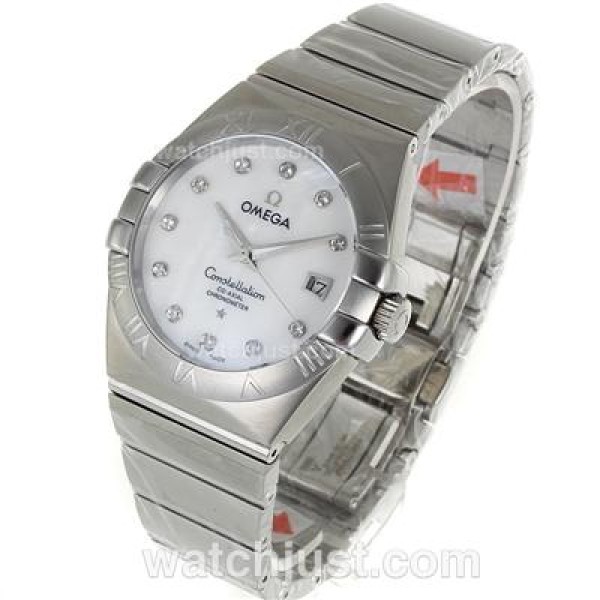 Best Quality Omega Constellation Replica Watches With White Dials For Sale