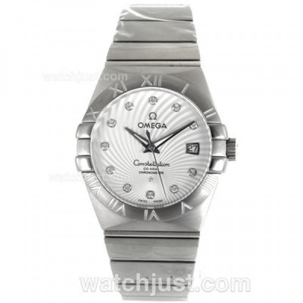 AAA Quality Omega Constellation Replica Watches With White Dials For Men