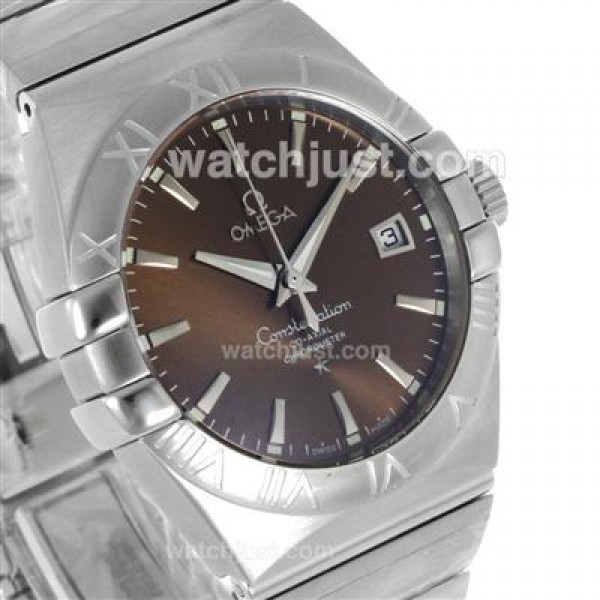 High Quality Omega Constellation Replica Watches With Brown Dials For Sale