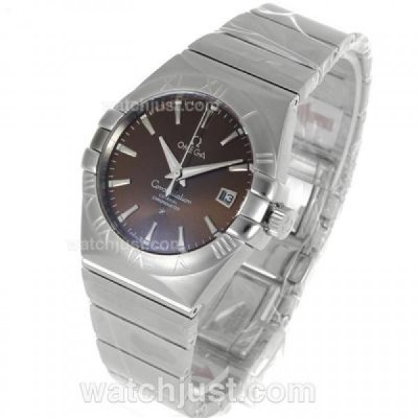 High Quality Omega Constellation Replica Watches With Brown Dials For Sale
