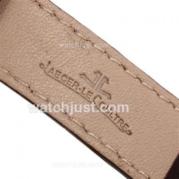 Jaeger-Lecoultre Reverso White Dial with Brown Leather Strap