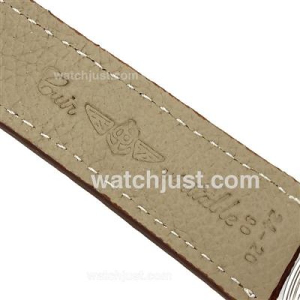 Breitling Aeromarine Automatic with White Dial-Leather Strap
