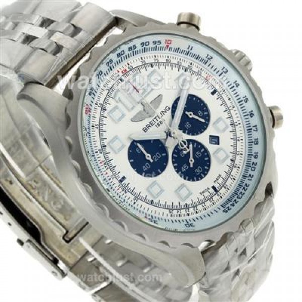 Breitling Chronospace Working Chronograph with White Dial S/S