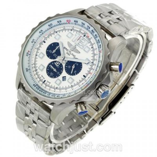 Breitling Chronospace Working Chronograph with White Dial S/S