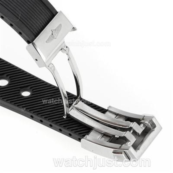 Breitling Rubber Strap with Deployment Buckle for Swiss Version